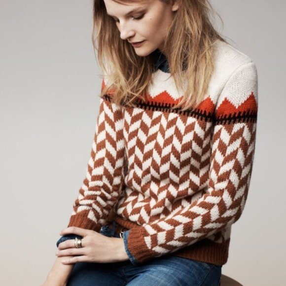 Madewell Sweaters - Madewell Wool Alpaca Cozy Patterned Sweater